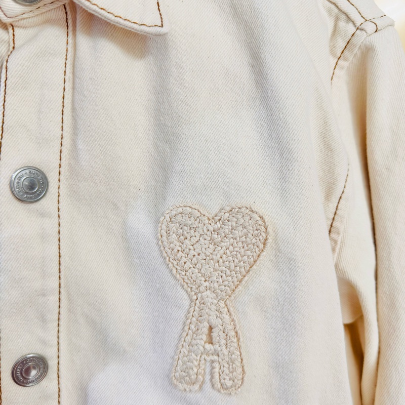 Ami Paris 米色牛仔外套-7