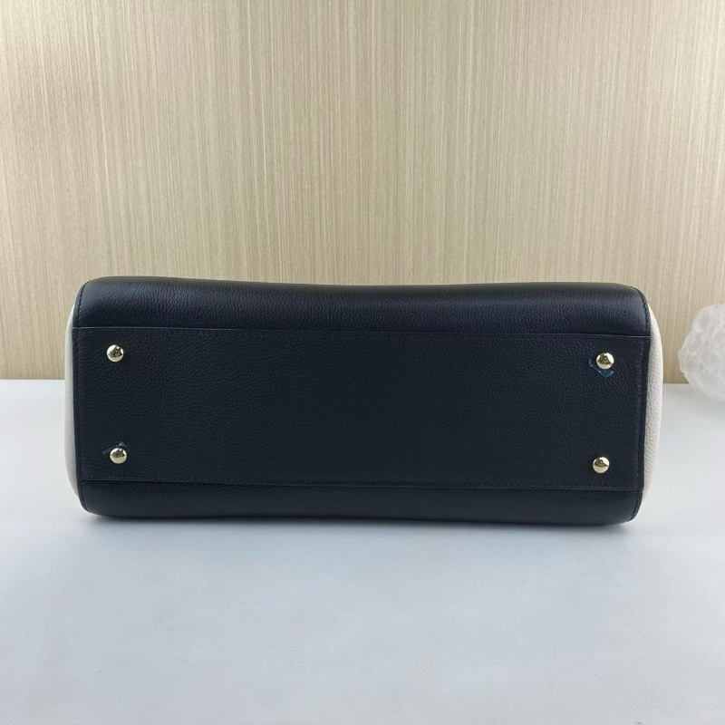 Chanel cerf tote 黑白拼色托特包34*33*14 98新配件保卡塵袋-4