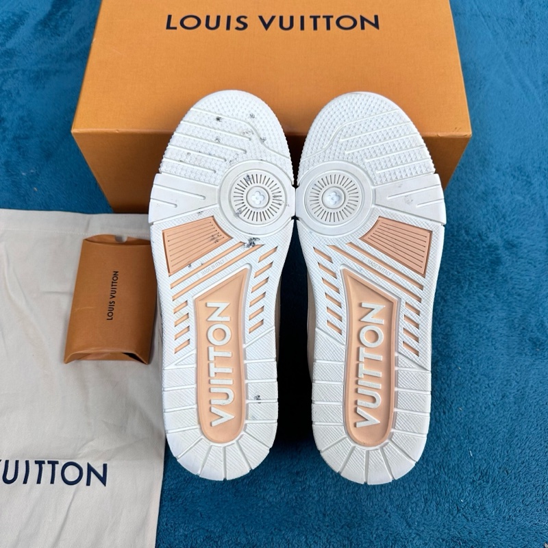 lv 路易威登trainer 低幫板鞋 橙色 尺碼:41.5碼-4