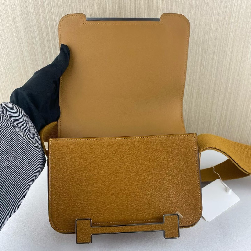 Hermes geta 木屐包 焦糖銀扣 20*15*6.5 全新閒置配件盒子塵袋-1