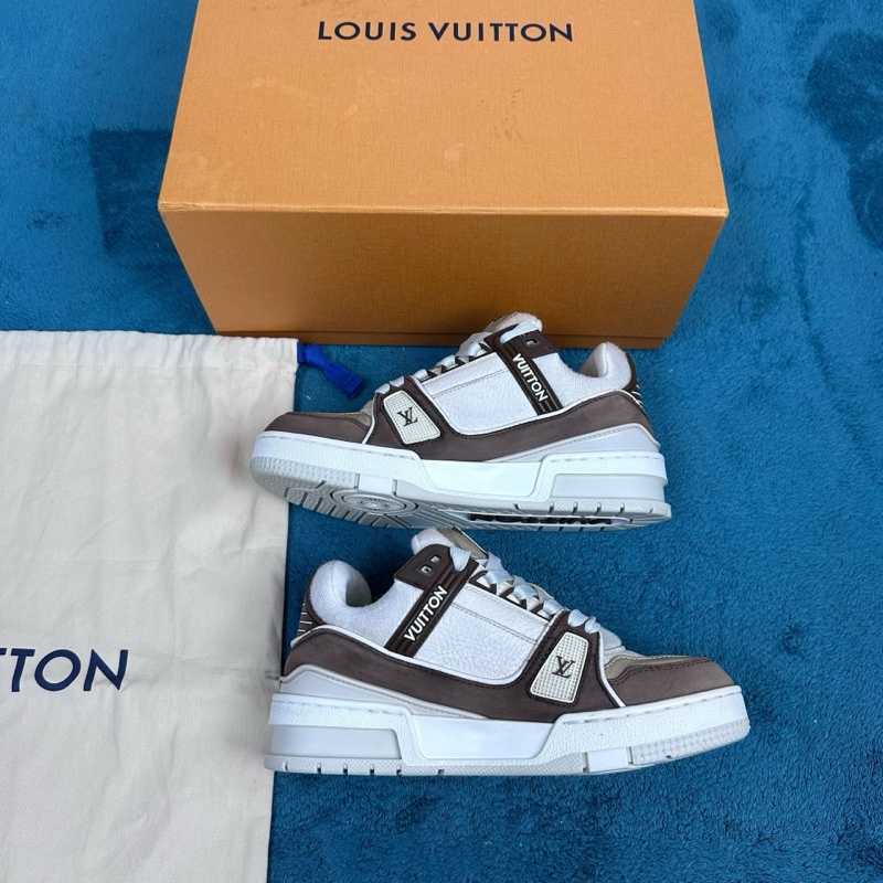 lv 路易威登trainer 低幫板鞋 摩卡色 35.5碼-2