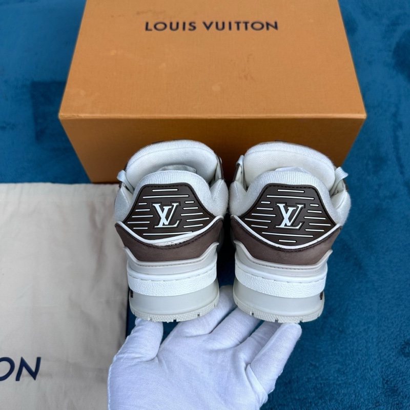 lv 路易威登trainer 低幫板鞋 摩卡色 35.5碼-3