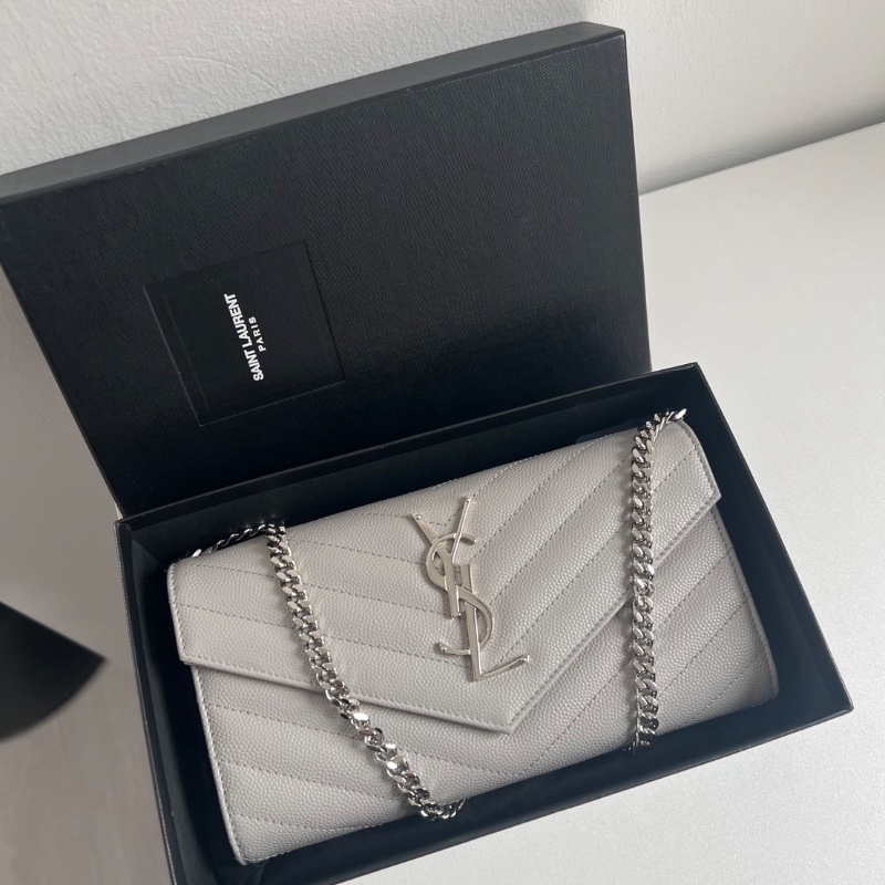 ysl 信封woc鏈條包19*10cm 99新配件盒子塵袋-1