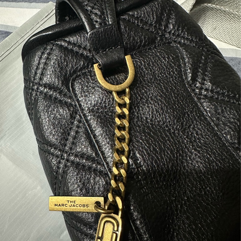 Marc Jacobs 黑色皮革The Status 腰包-12