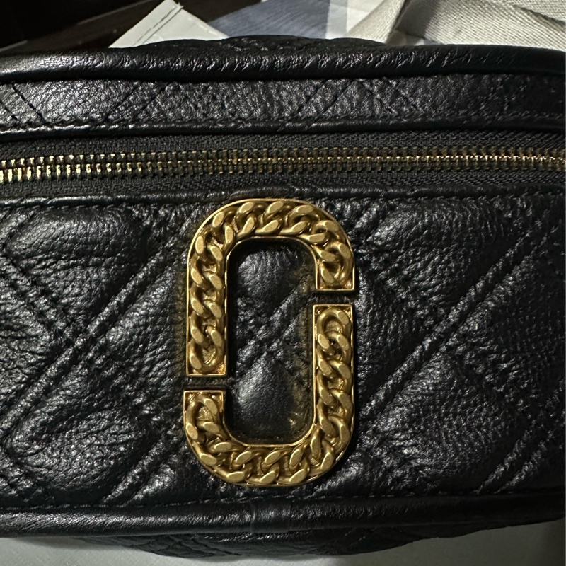 Marc Jacobs 黑色皮革The Status 腰包-16