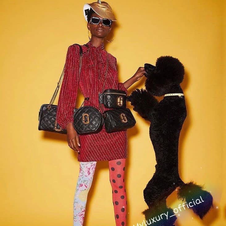 Marc Jacobs 黑色皮革The Status 腰包-26