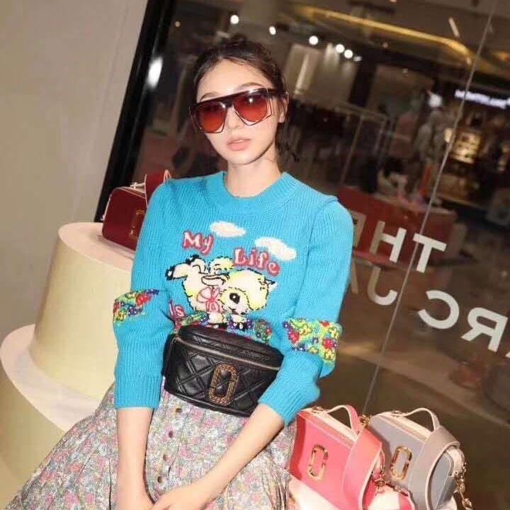 Marc Jacobs 黑色皮革The Status 腰包-29