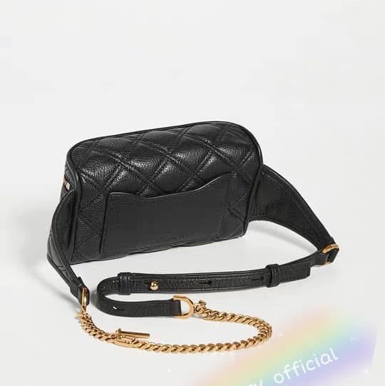 Marc Jacobs 黑色皮革The Status 腰包-30