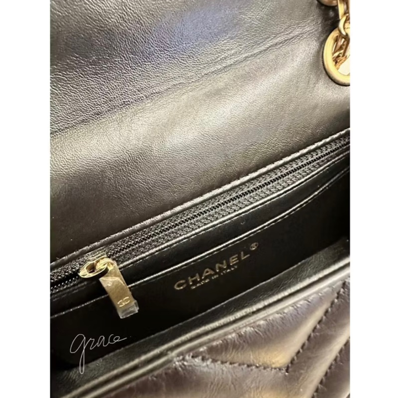 chanel mini 2.55 19cm 晶片款-5