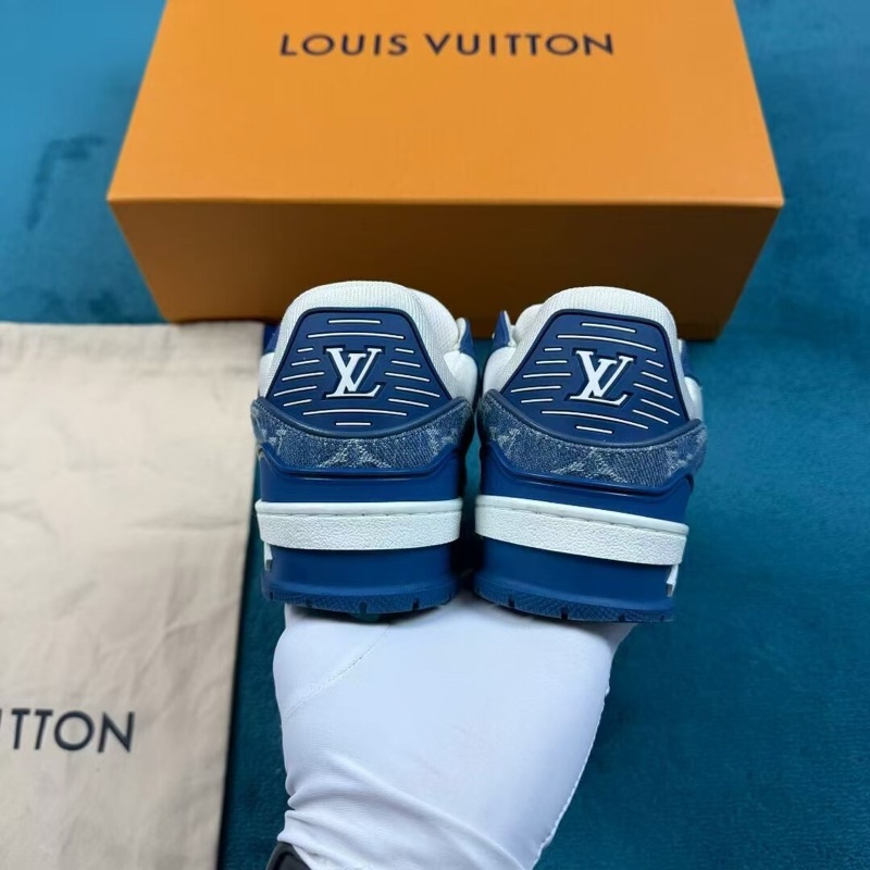 lv 路易威登trainer 白藍滿印牛仔 35.5碼-3