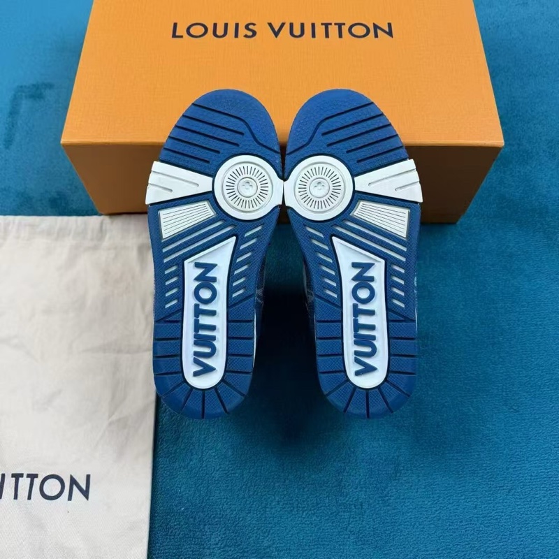 lv 路易威登trainer 白藍滿印牛仔 35.5碼-5