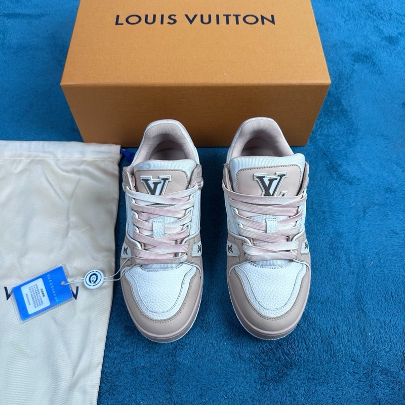 Louis Vuitton路易威登 trainer 24ss 新款粉白 35碼-0