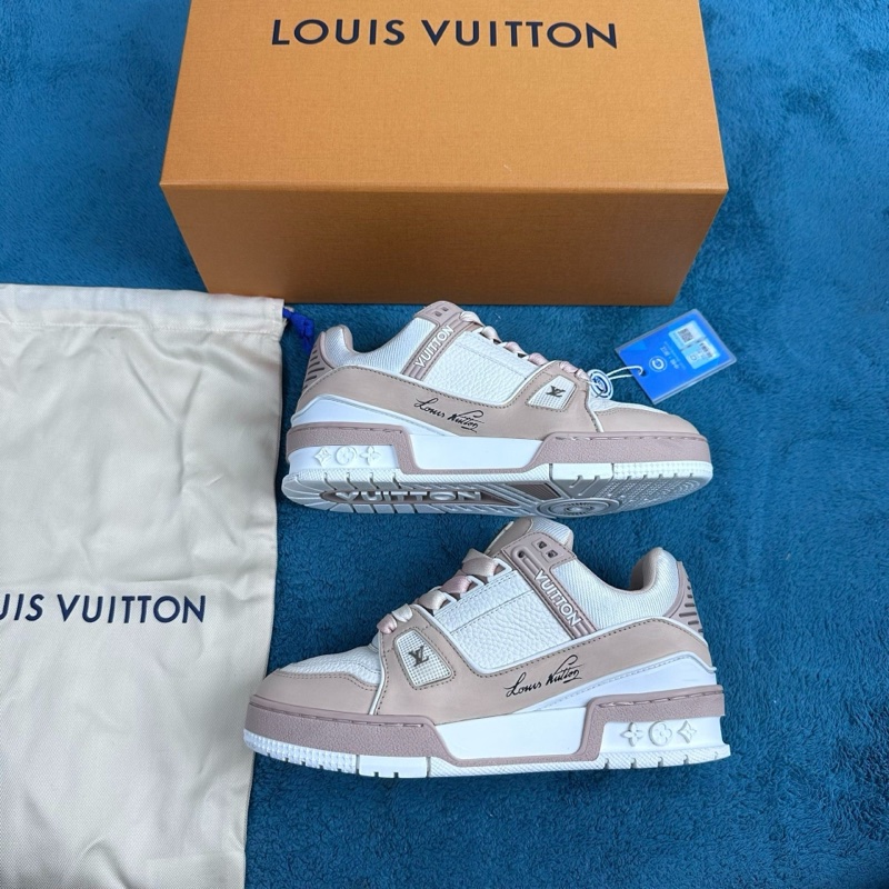 Louis Vuitton路易威登 trainer 24ss 新款粉白 35碼-1