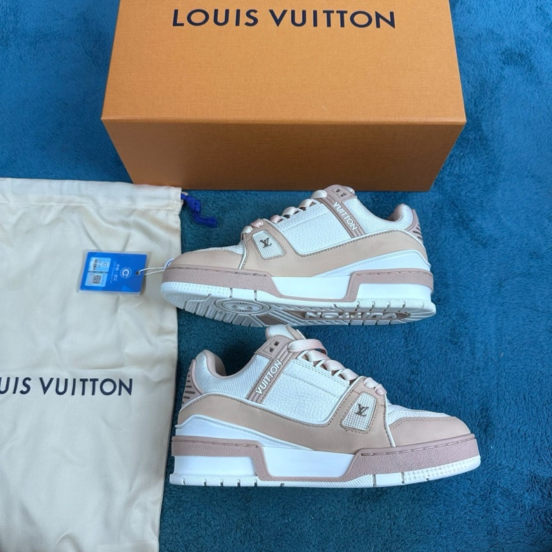 Louis Vuitton路易威登 trainer 24ss 新款粉白 35碼-2
