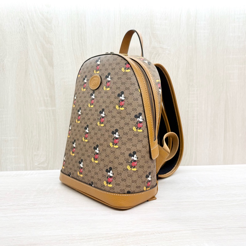 GUCCI 原花Disney米奇聯名雙肩後背包552884-2