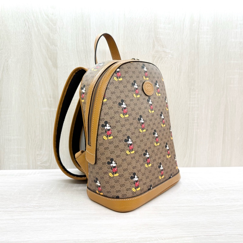 GUCCI 原花Disney米奇聯名雙肩後背包552884-3