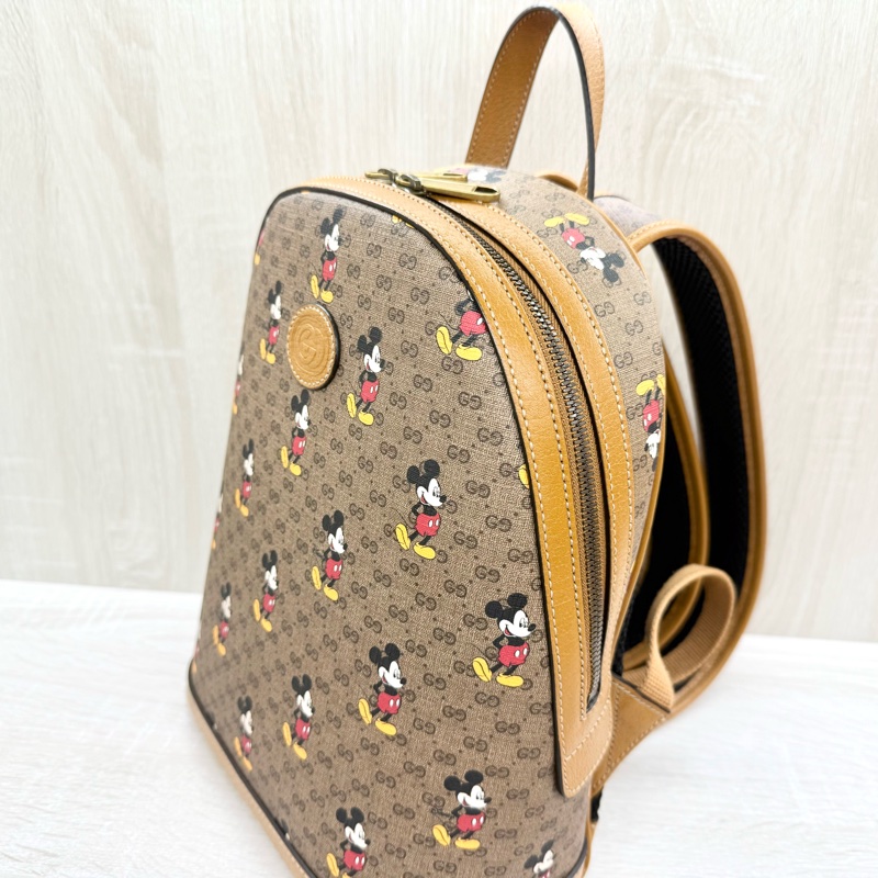 GUCCI 原花Disney米奇聯名雙肩後背包552884-15