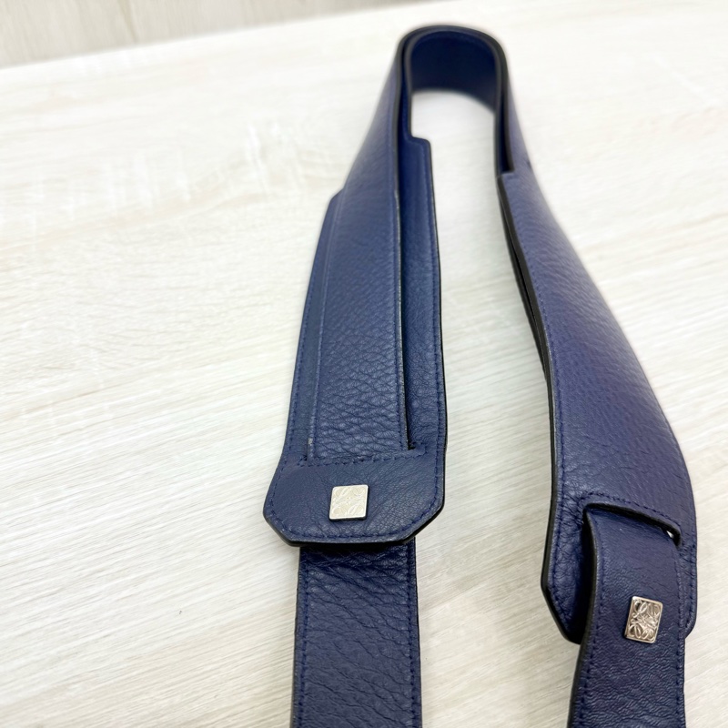 LOEWE藍色銀釦牛皮大號PUZZLE手提側背包-12