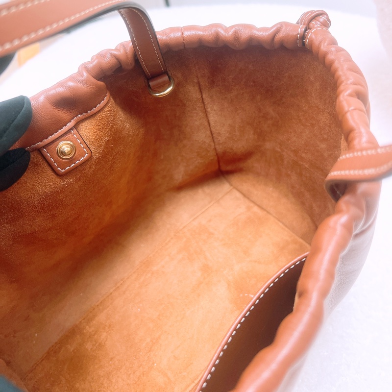 Celine triomphe drawstring cabas 凱旋門束繩全皮托特-10
