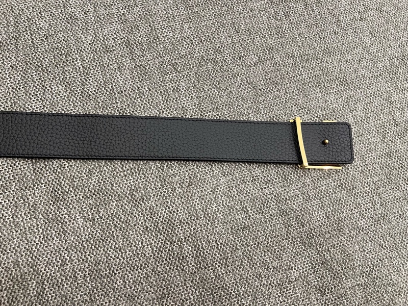 LV Louis Vuitton M9151 棕色/黑色 雙面 皮帶-16