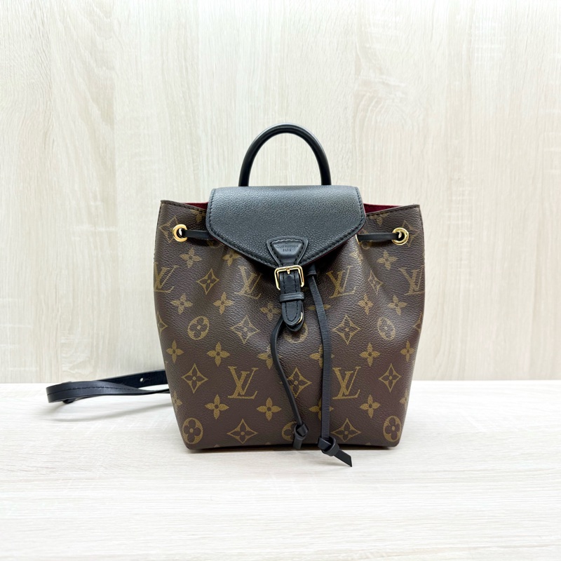 LV原花 MONTSOURIS BB束口翻蓋後背包M45516-0