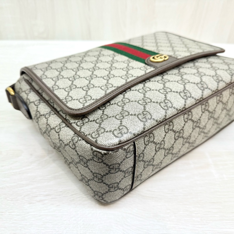 GUCCI原花金釦Ophidia下蓋郵差包761741-9