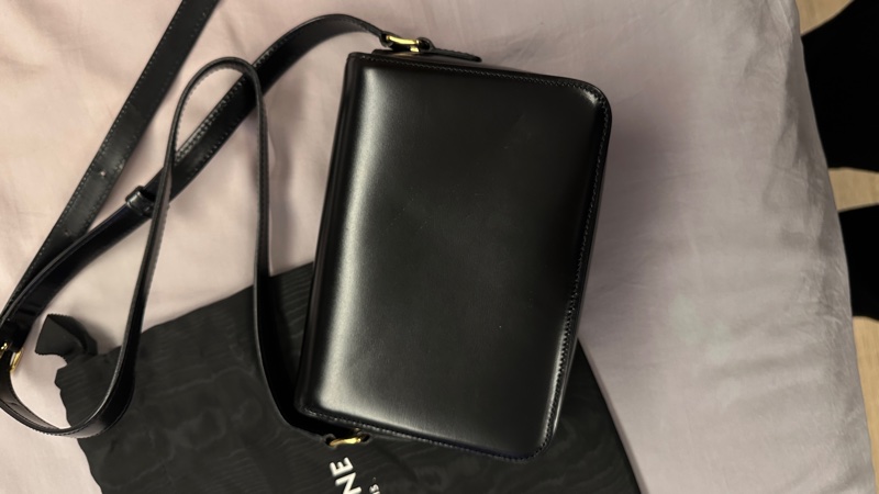 Celine teen triomphe牛皮手袋-6