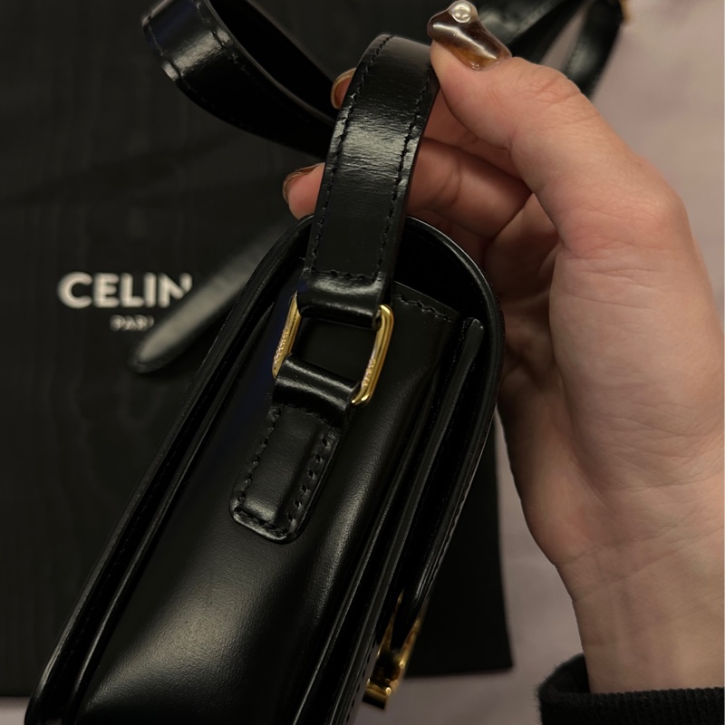 Celine teen triomphe牛皮手袋-11