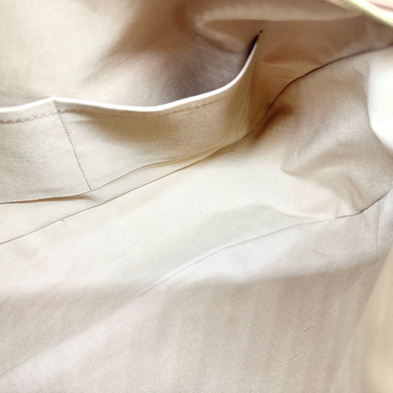 LV白棋盤格金釦曼哈頓雙耳肩背包N42220-7