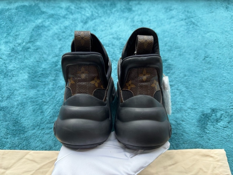 Louis Vuitton路易威登 黑色老花拱橋老爹鞋 35碼-3