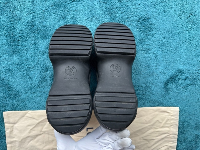 Louis Vuitton路易威登 黑色老花拱橋老爹鞋 35碼-4