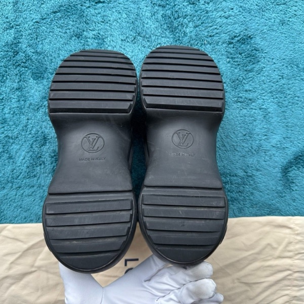 Louis Vuitton路易威登 黑色老花拱橋老爹鞋 35碼-5