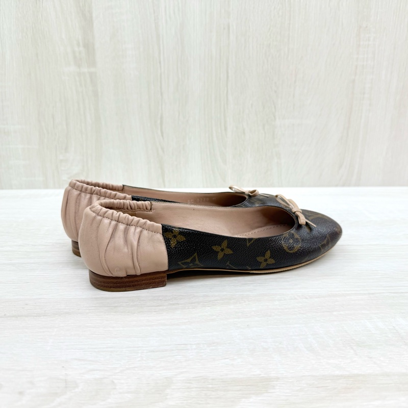 LV老花拚粉色joy芭蕾舞鞋1A87Y8-2