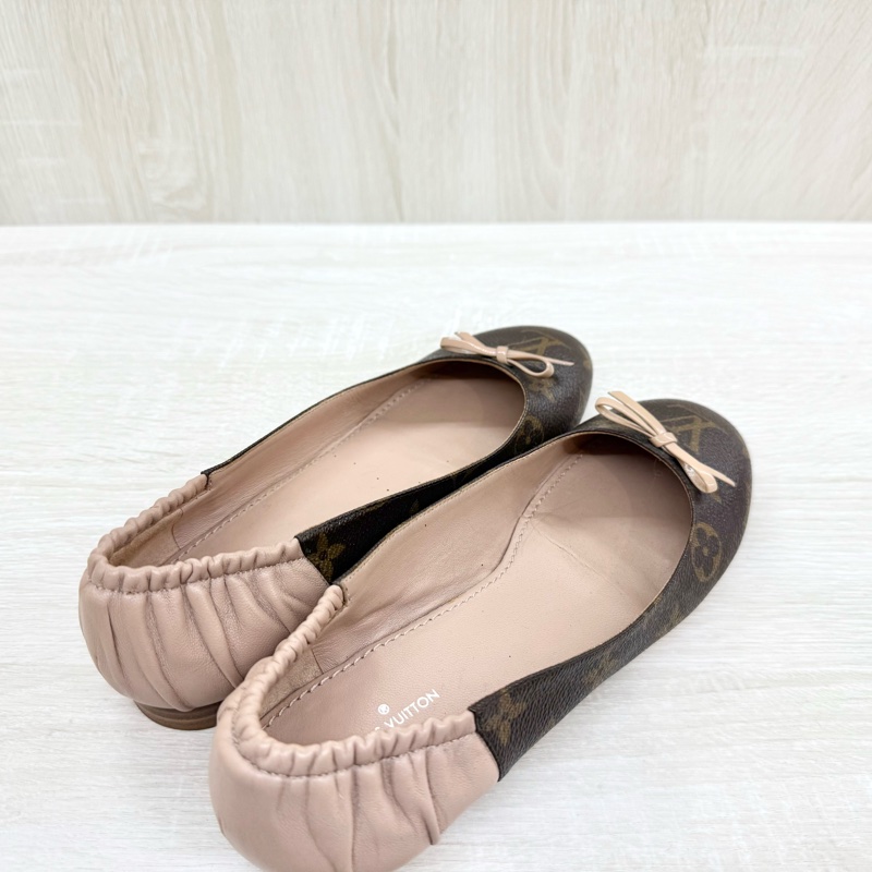 LV老花拚粉色joy芭蕾舞鞋1A87Y8-4