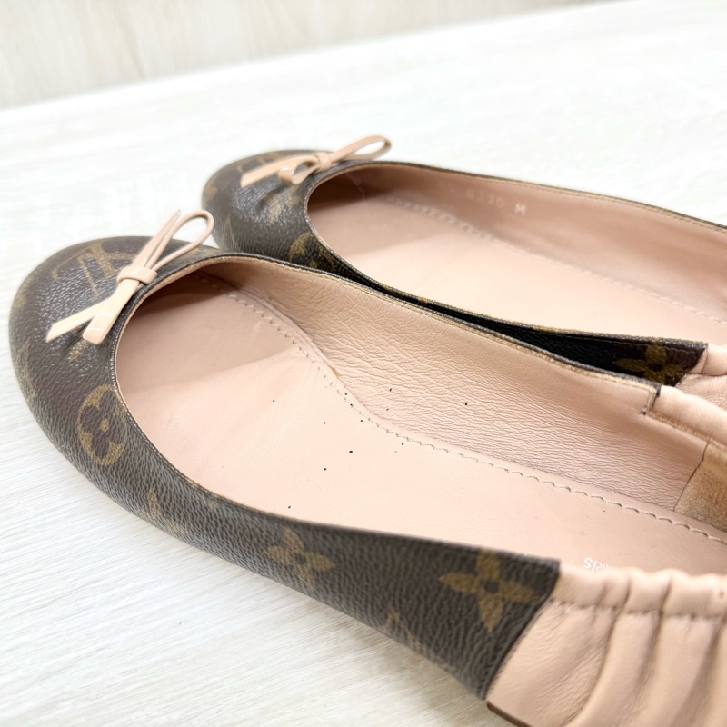 LV老花拚粉色joy芭蕾舞鞋1A87Y8-6