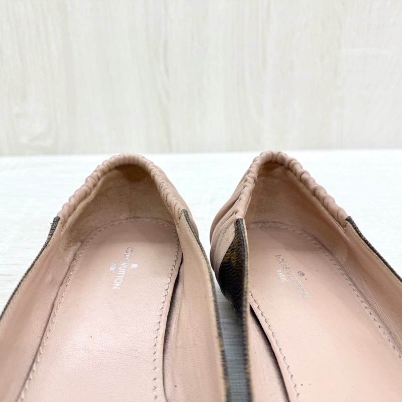 LV老花拚粉色joy芭蕾舞鞋1A87Y8-7