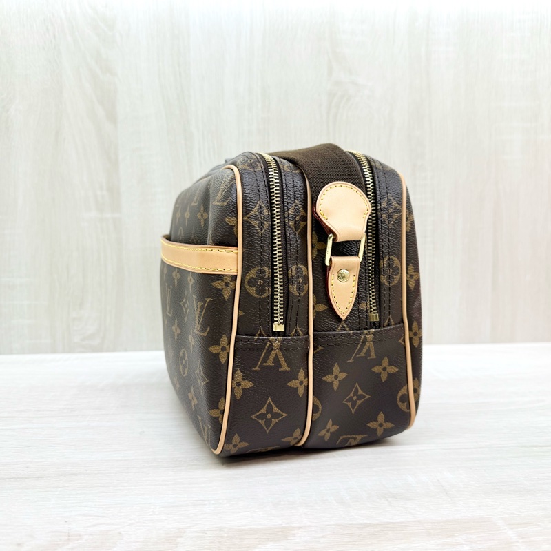 LV 原花雙層拉鍊Reporter PM 記者包 M45254-2