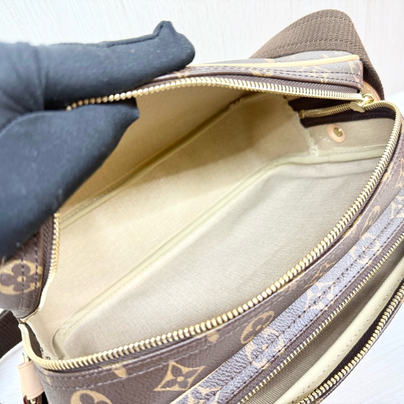 LV 原花雙層拉鍊Reporter PM 記者包 M45254-10