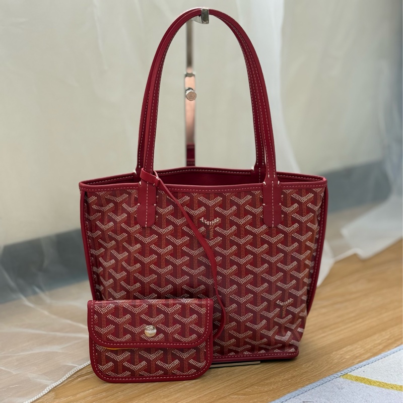 Goyard mini tote 紅色-0
