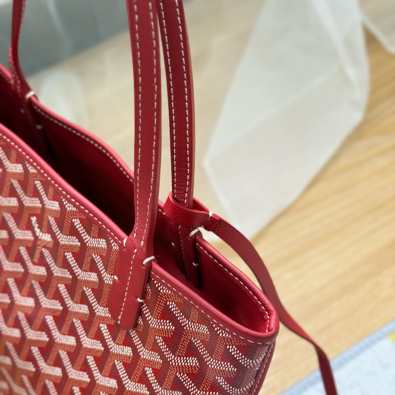 Goyard mini tote 紅色-7