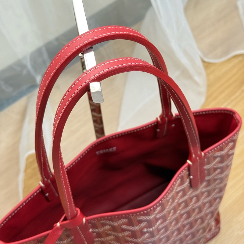 Goyard mini tote 紅色-11