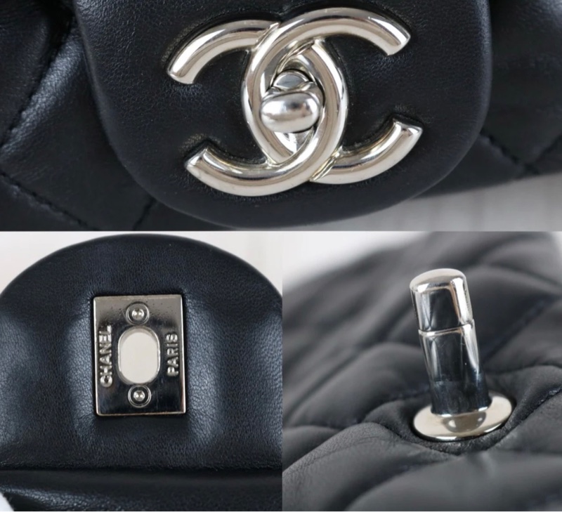 「JL精品代購」9新 Chanel 香奈兒 cf maxi 羊皮肩背包-11