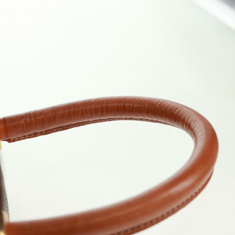 【日本直送】CELINE Vanity Macadam帆布手提包 PVC皮革 棕色 金色 正品 163366V-13