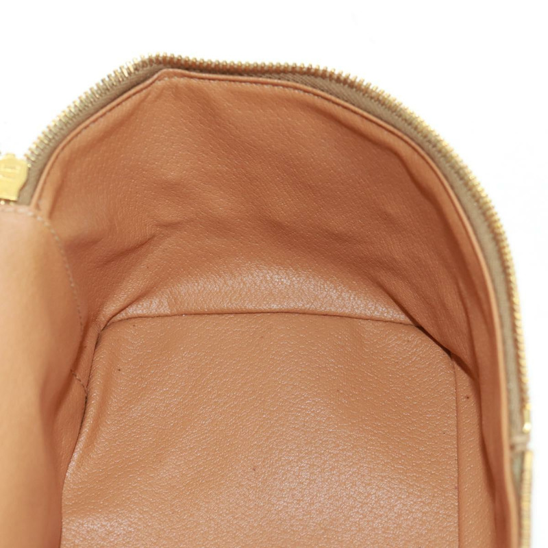 【日本直送】CELINE Vanity Macadam帆布手提包 PVC皮革 棕色 金色 正品 163366V-26