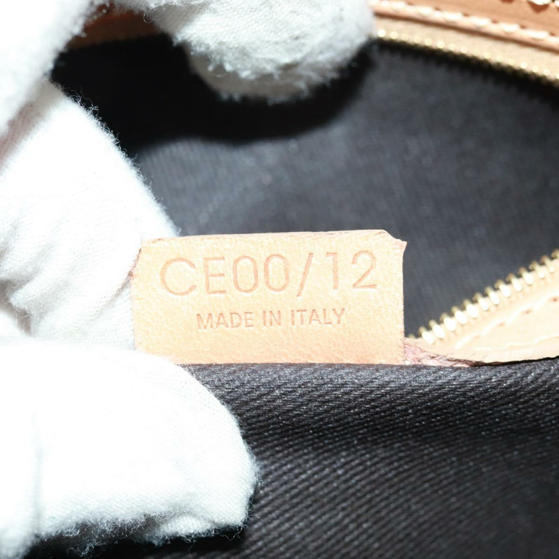 【日本直送】CELINE Macadam帆布手提包 PVC皮革 棕色 金色 正品 164047V-11