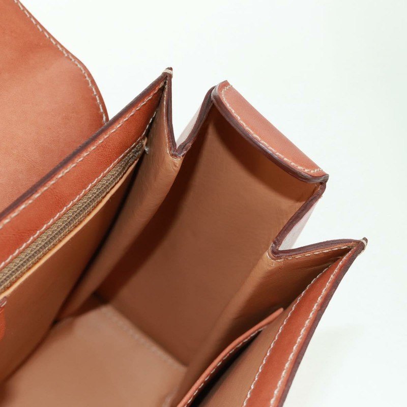 【日本直送】CELINE Macadam帆布手提包 PVC皮革 2way Brown Gold Auth SW1948V-23