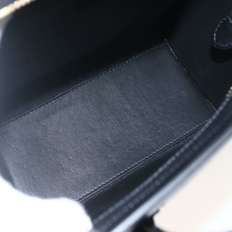 【日本直送】CELINE Luggage Nano Shopper 手提包 皮革 2way 橙色金色 Auth ka1504M-9