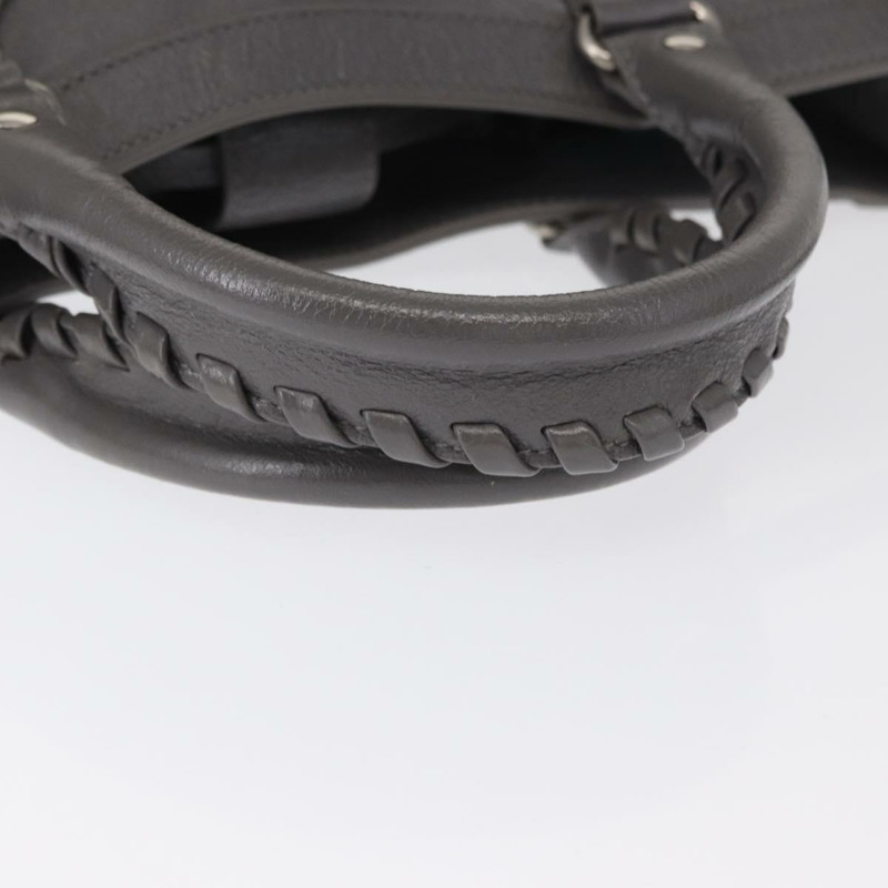 【日本直送】BALENCIAGA Neo Classic M 手袋 皮革 兩用 灰色/銀色 702502 正品 ka1535M-6