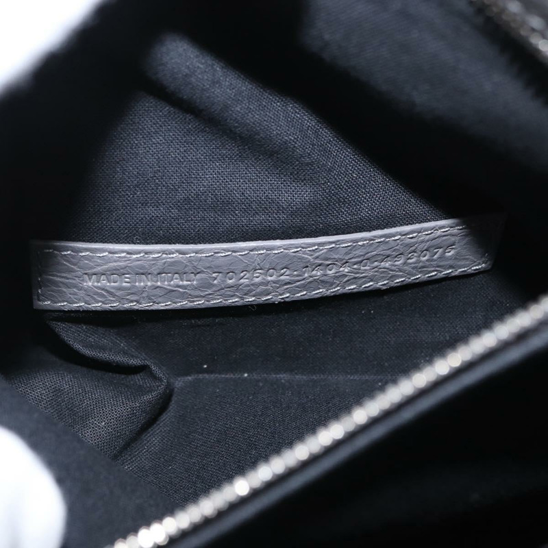 【日本直送】BALENCIAGA Neo Classic M 手袋 皮革 兩用 灰色/銀色 702502 正品 ka1535M-10