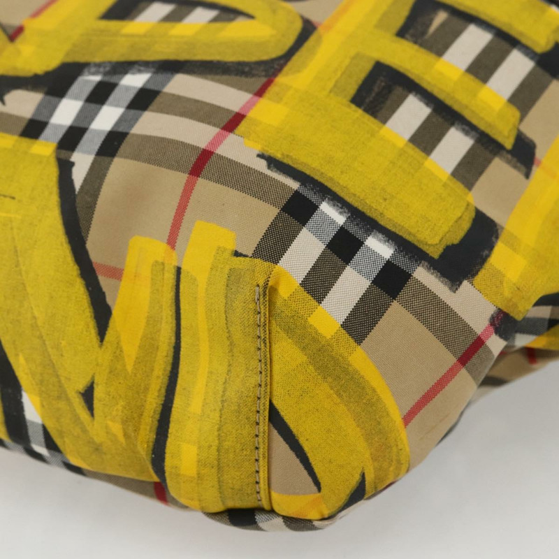 【日本直送】BURBERRY Nova 格紋帆布斜背包 米黃色 正品 ka1508M-8